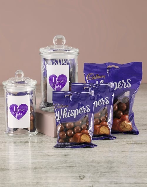 I Love You Purple Whispers Candy Jar (STANDARD)