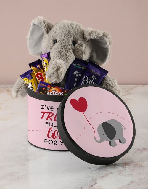 Trunk Full Of Love Chocolate Hatbox Hamper
