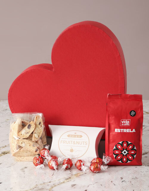 Mothers Day Goodies Heart Hamper