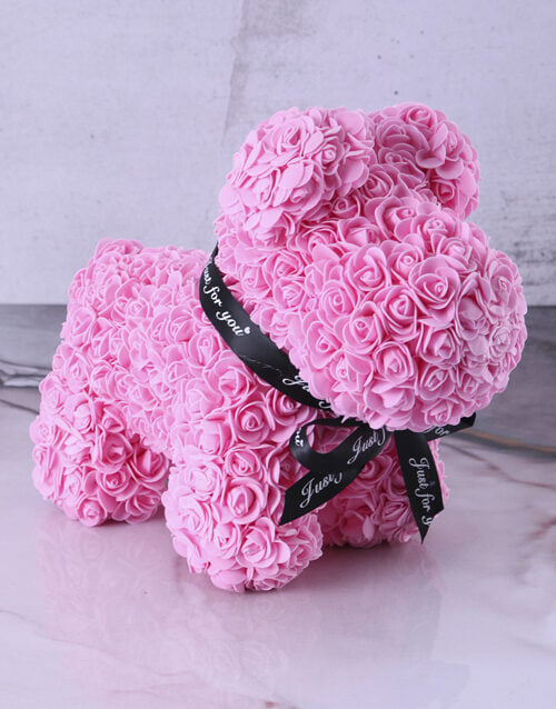 Pink Rose Petals Puppy