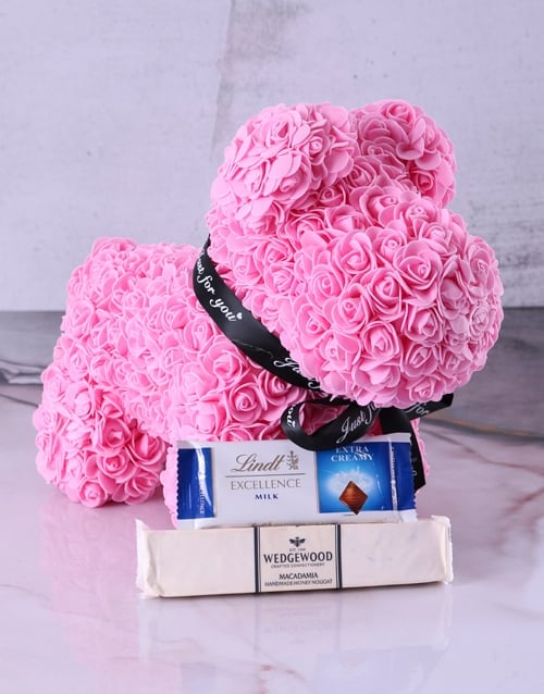 Pink Rose Puppy And Treats