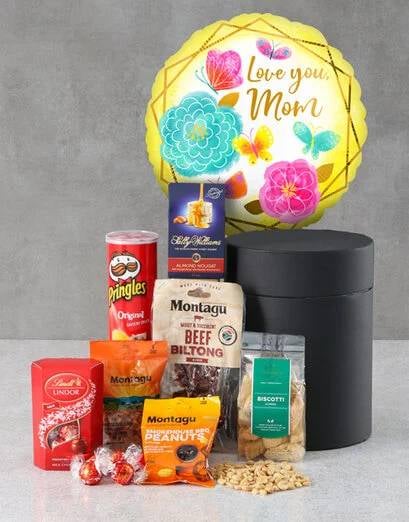 Love You Mom Balloon Snack Box