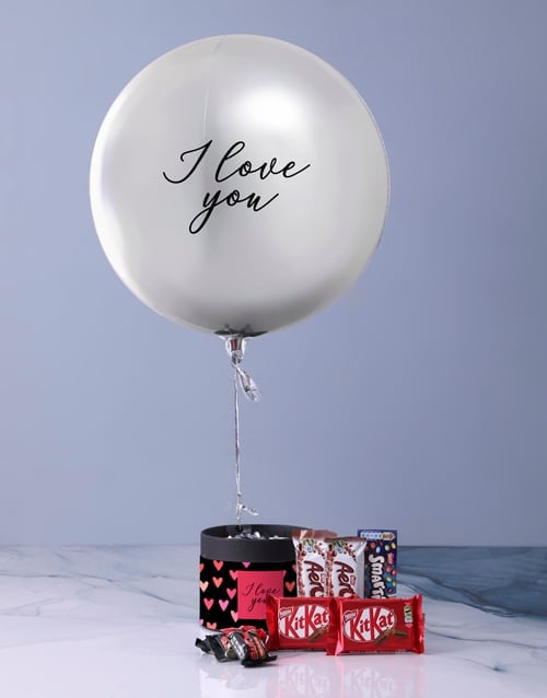 I Love You Balloon Hat Box (STANDARD)