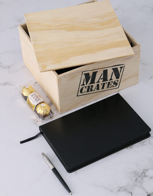 Stationery Spoils In Man Crate (STANDARD)