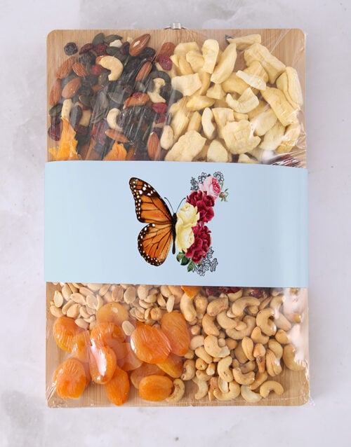 Floral Butterfly Chopping Board Gift Set (STANDARD)