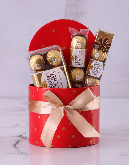Nutty Chocolate Red Hat Box (Standard)