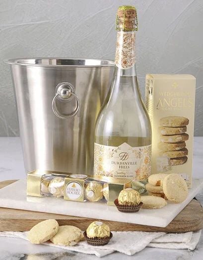 All things golden ice bucket hamper (Standard)