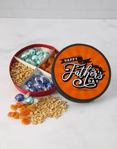 Happy Fathers Day Dried Fruit And Nut Wheel (STANDARD)