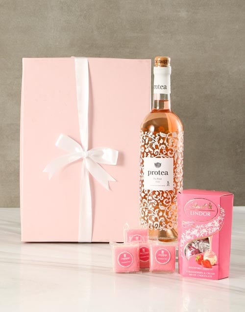Fantastic Floral Pink Gourmet Gift Box (STANDARD)