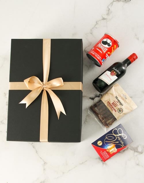 Bold Black Gourmet Snacks Gift Box (STANDARD)