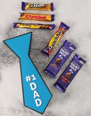Dads Number One Chocolate Tie Box (STANDARD)