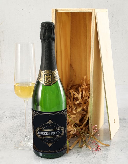 Bubbly Cheers Too You Crate (SPARKLING)