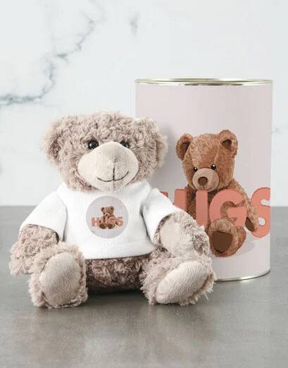 Hugs And Teddy In Tin (Standard)