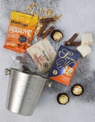 Sophisticated Sips And Snacks Basket