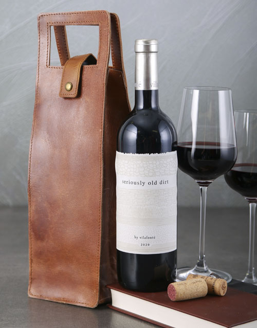 Vilafonte Old Dirt Leather Carrier Gift
