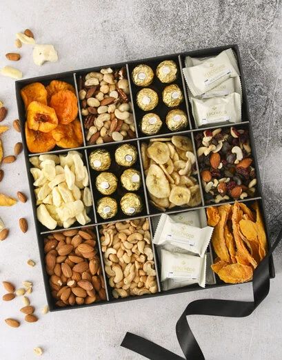 Choco And Nut Indulgence Keepsake Tray