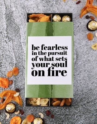 Be Fearless Motivational Snack Tray