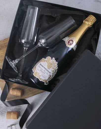 Boschendal Brut And Glassware Gift Box