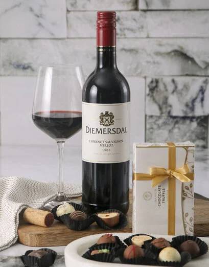 Diemersdal Vino And Chocolate Gift Box