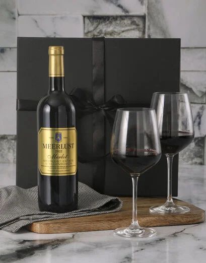 Meerlust Merlot And Wine Glass Set