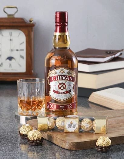 12 Year Chivas Regal And Ferrero Rocher Hamper (Giftbox)