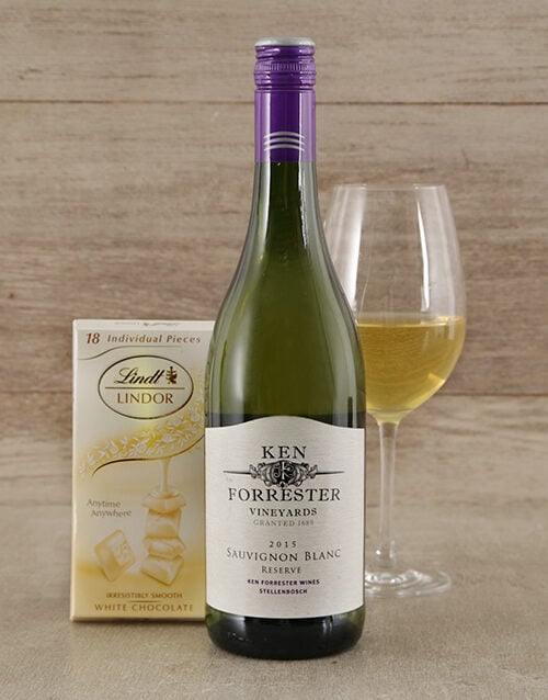 Ken Forrester Wine and Lindt Chocolate