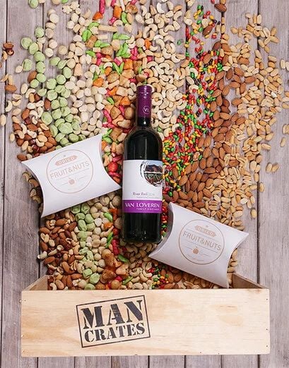 Van Loveren and Nuts in a Wooden Crate