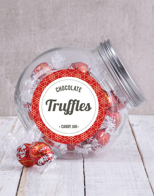 Lindt Chocolate Ball Candy Jar (30 Lindt Balls)