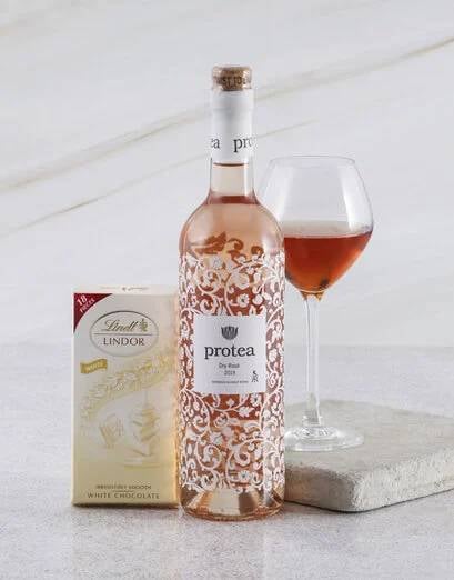 Blushing Wine and Lindt Choc Duo (Standard)