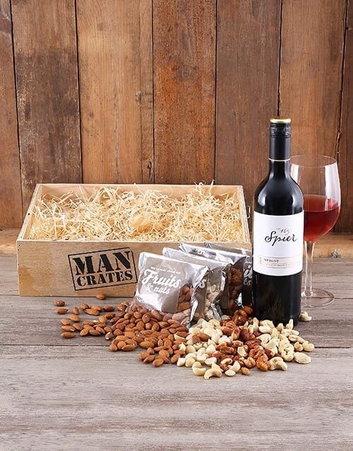 Nutty Merlot Man Crate