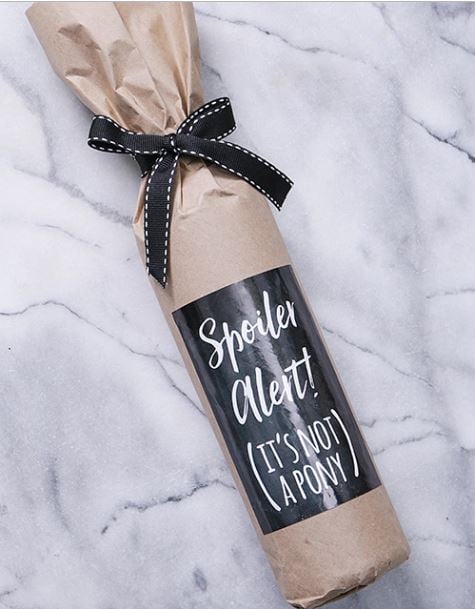Spoiler Alert Wine in Craft Paper