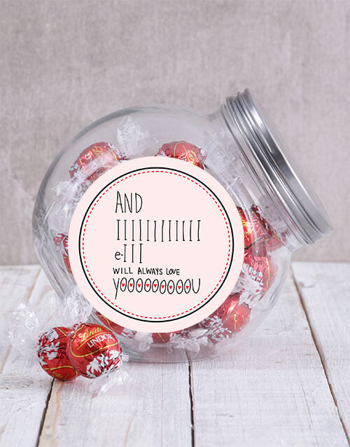 I Will Always Love You Candy Jar