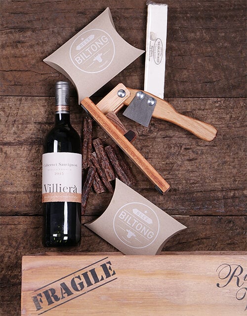 Red Wine And Biltong Cutter Crate