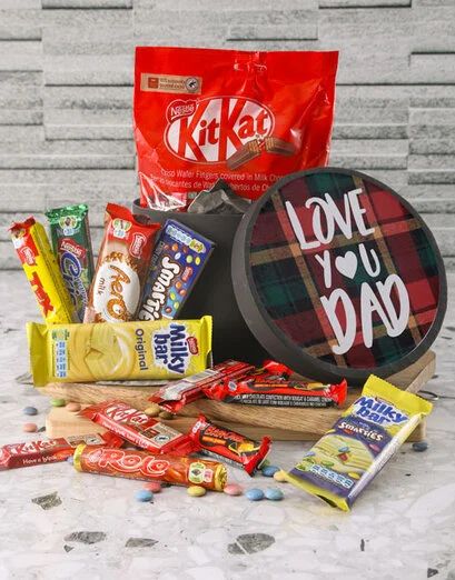 Love You Dad Chocolate Hat Box (Standard)