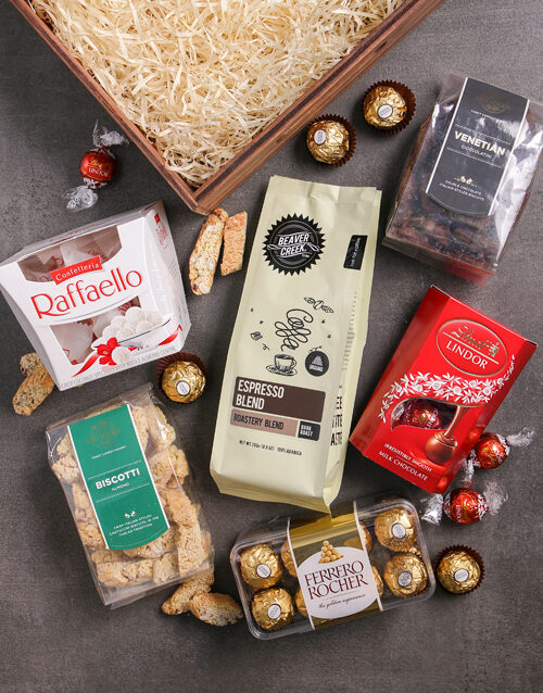 Chocolate and Biscotti Gift Crate