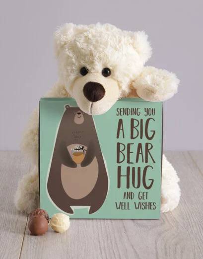 Get Well Bear Hug Teddy Hamper
