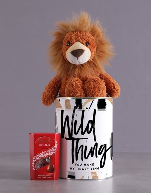 Wild Lion Tin Hamper (Chocolate)