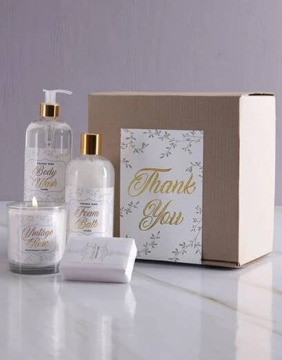 Vintage Rose Golden Gift Set (Standard)