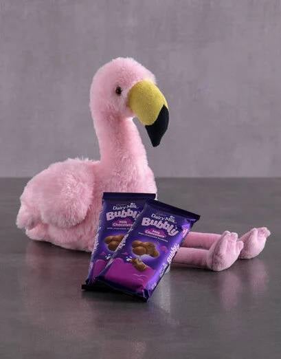 Fluffy Flamingo With Chocs