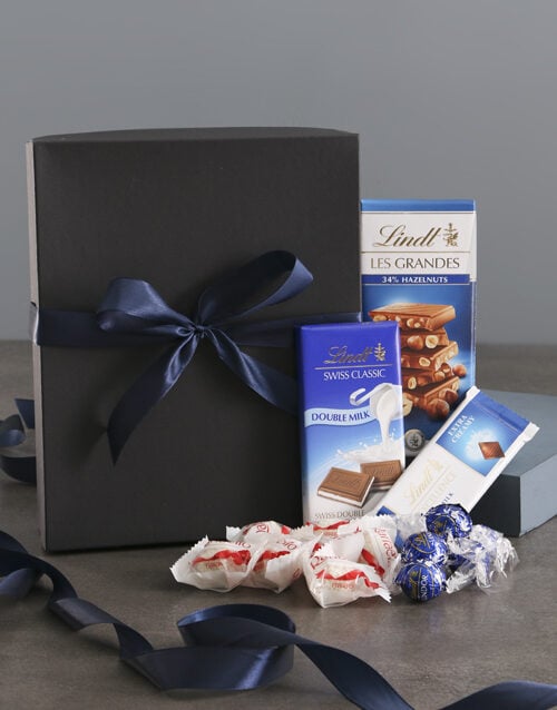 Lavish Blue And Black Chocolate Box (Standard)
