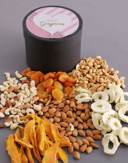 Hello Gorgeous Fruit And Nuts Hat Box