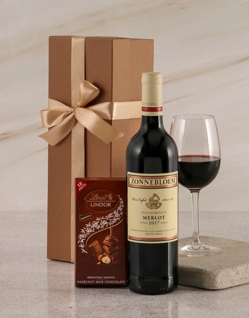 Zonnebloem Merlot Duo Gift Box (Standard)