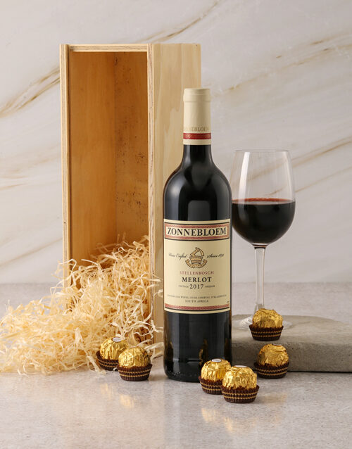 Zonnebloem and Ferrero Rocher Gift Box (Single)