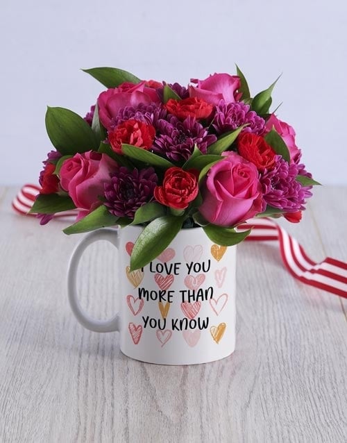 Love You Mug Arrangement