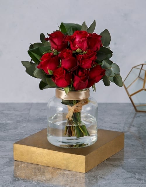 Hopelessly Devoted Rose Vase