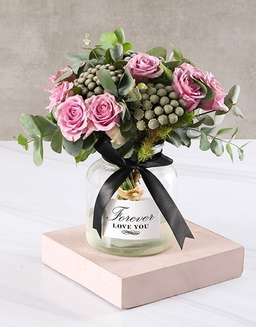 Love Affair In Glowing Lilac Arrangement