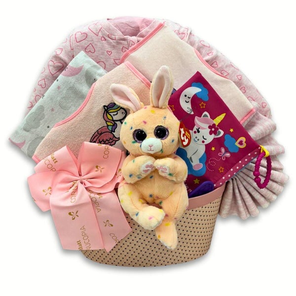 A Warm Welcome Sleeper Baby Girl Gift Basket A Warm Welcome Sleeper Baby Girl Gift Basket