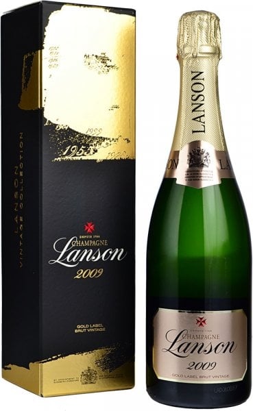 Lanson Gold Label Brut Vintage 2009 75cl in Branded Box