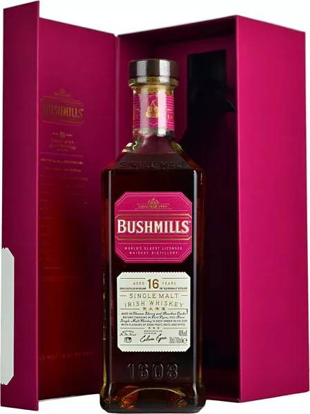 Bushmills 16 Year Old Single Malt Irish Whiskey 70cl