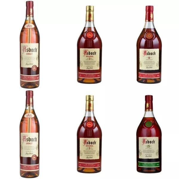 Asbach Brandy Mixed Case 6x70cl